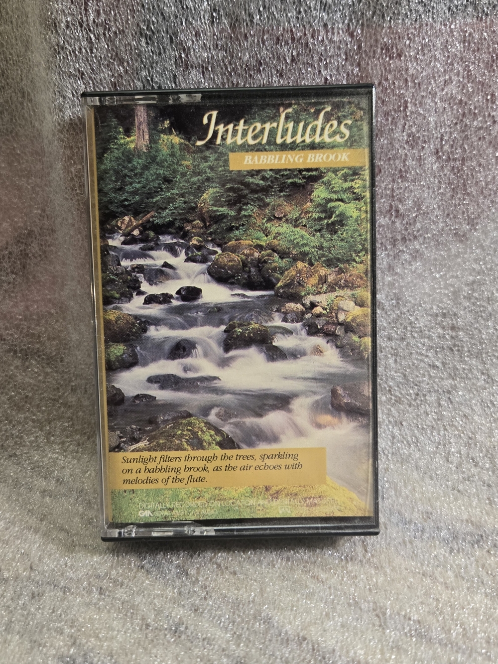 Babbling Brook Cassette Tape - Relaxing Nature Soundtrack (Green)